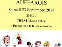 Samedi 23/09 : théâtre au foyer rural au profit du CCAS