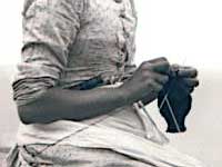 La tradition (Yorkshire) des « knitting sheaths »