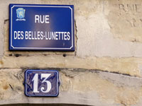 Explorer la rue des Belles Lunettes